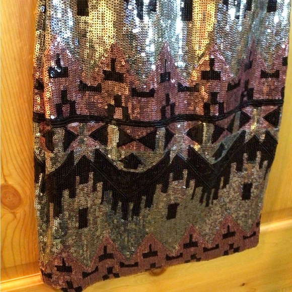 My Michelle Sequin Mini Dress w/ Built in Bra Size 3 - Picture 4 of 10